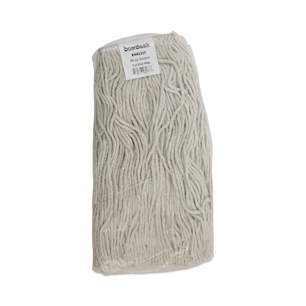 Trapo para trapear Boardwalk Cut-End, Blanco, Algodón, Paquete de 12, BWK220CCT - BWK220CCT