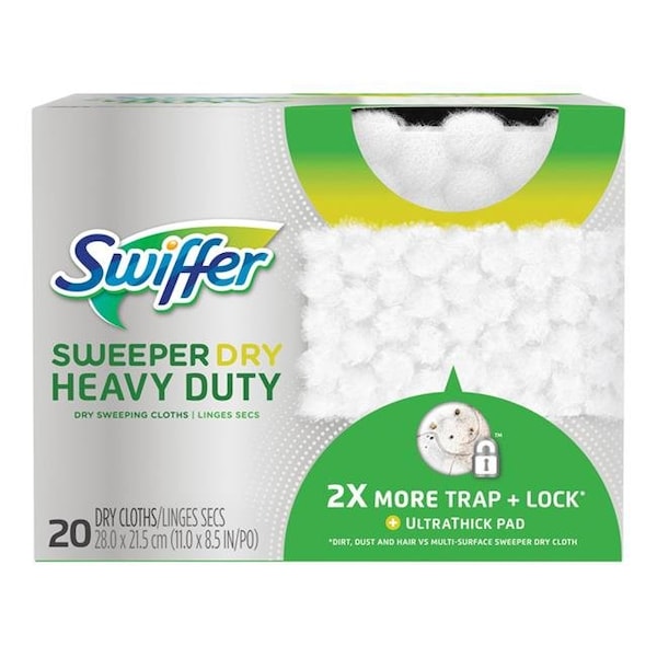 Funda de recambio de paño extra resistente Swiffer 1899970 11 x 8.5 in. - Paquete de 20 - 1899970