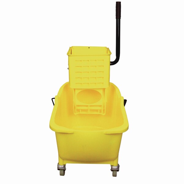 Cubeta exprimidora y trapeador lateral de 32 oz de Impact Products, combinación amarilla de plástico - IMP 7Y/2636-3Y