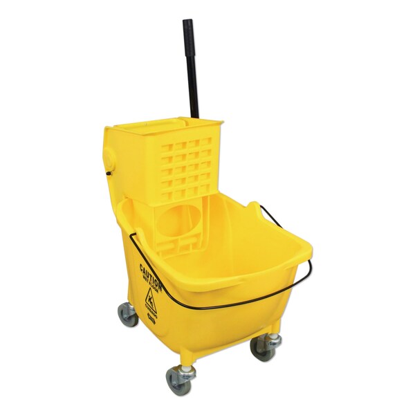 Cubeta exprimidora y trapeador lateral de 32 oz de Impact Products, combinación amarilla de plástico - IMP 7Y/2636-3Y
