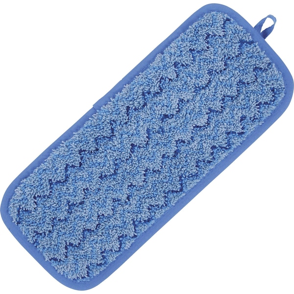 Trapo húmedo comercial de Rubbermaid, para pasillos/escaleras, de microfibra, Hygen, 11" azul, paquete de 6 - RCPQ820BLUCT