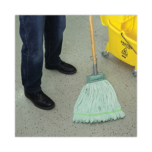 Trapo húmedo de bucle de microfibra Boardwalk 5, verde, paquete de 12 - BWKMWTLGCT