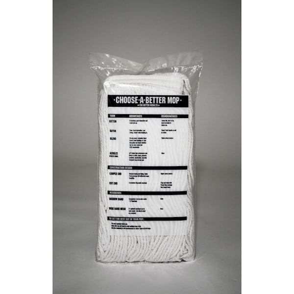 Trapo y Escobas Elite Trapo y Escobas 24 oz Recambio de trapeador de rayón 1 paq - 112-RAY-24