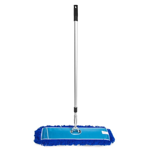 Juego de trapeador de microfibra Gritt Commercial All-In-One 24'' con 72 mango telescópico - GRI174-24-T