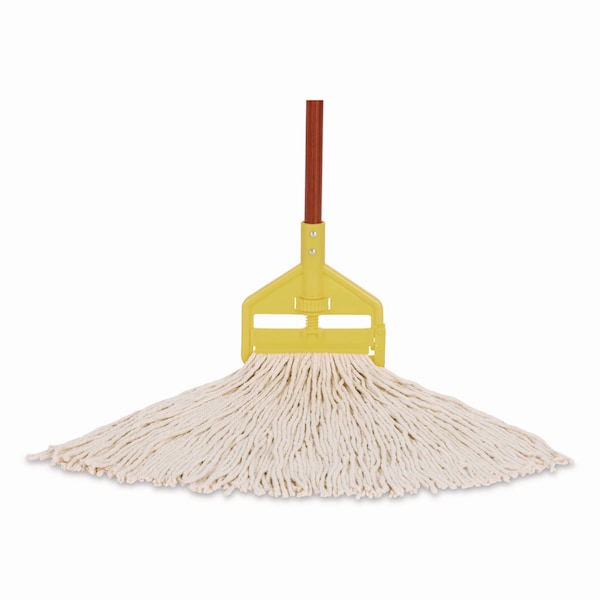 Trapo Húmedo de Algodón Blanco Rubbermaid Commercial de 1 pulgada, Corte de Extremo, Paquete de 12, FGF11600WH00 - FGF11600WH00