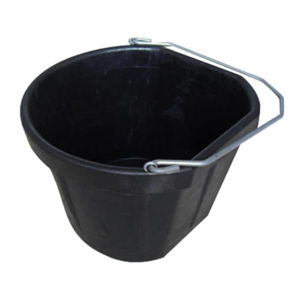 Cubeta de Esquina Fancy Feline MR20QR-CRNBUCK-BLK de 20 Cuartos de Caucho - FA136449