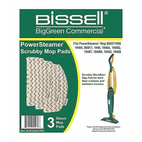 Bissell Commercial 12 in Pad, 0.3 oz Dry Wt, White, Microfiber, PK3 - 2032634-PK3

Almohadilla Bissell Commercial de 12 pulgadas, 0.3 oz de peso en seco, blanco, microfibra, PK3 - 2032634-PK3