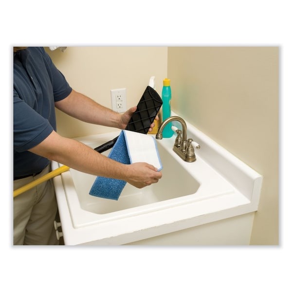Trapeador húmedo comercial Rubbermaid, Azul, Microfibra - FGQ40900BL00