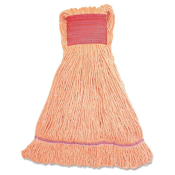 Cabeza de trapeador grande Genuine Joe, naranja, mezclada, paquete de 12, GJOLOR5BCT - GJOLOR5BCT