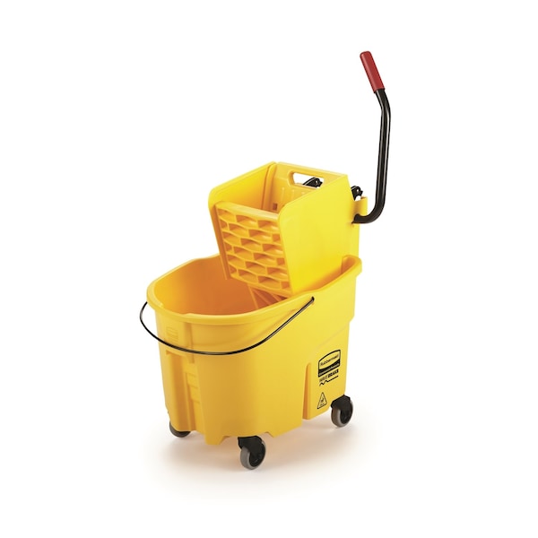 Cubo para trapear Rubbermaid Commercial, amarillo, de polipropileno - 1887305