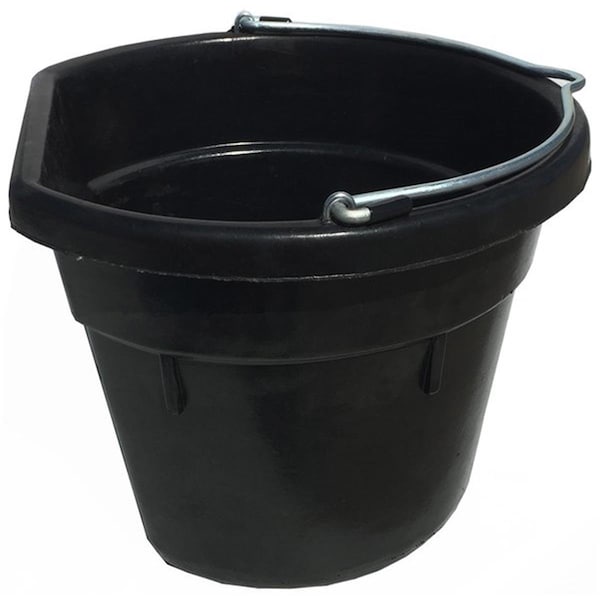 Cubeta plana de hule de 18 qt. Rb-FB18 de Tuff Stuff Products - 458195690