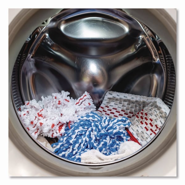 Recarga O-Cedar Rinse Clean, Microfibra, Tamaño Personalizado para Sistema de Trapeador Rinse Clean, Azul/Blanco, 12PK - 172092CT