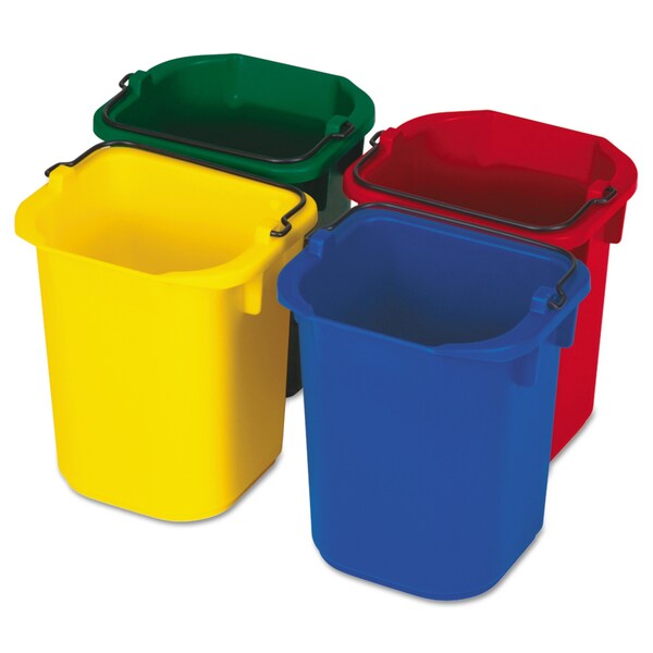 Cubetas/Escurridores Rubbermaid Commercial de 5 qt, Azul; Verde; Rojo; Amarillo, Plástico - FG9T83010000