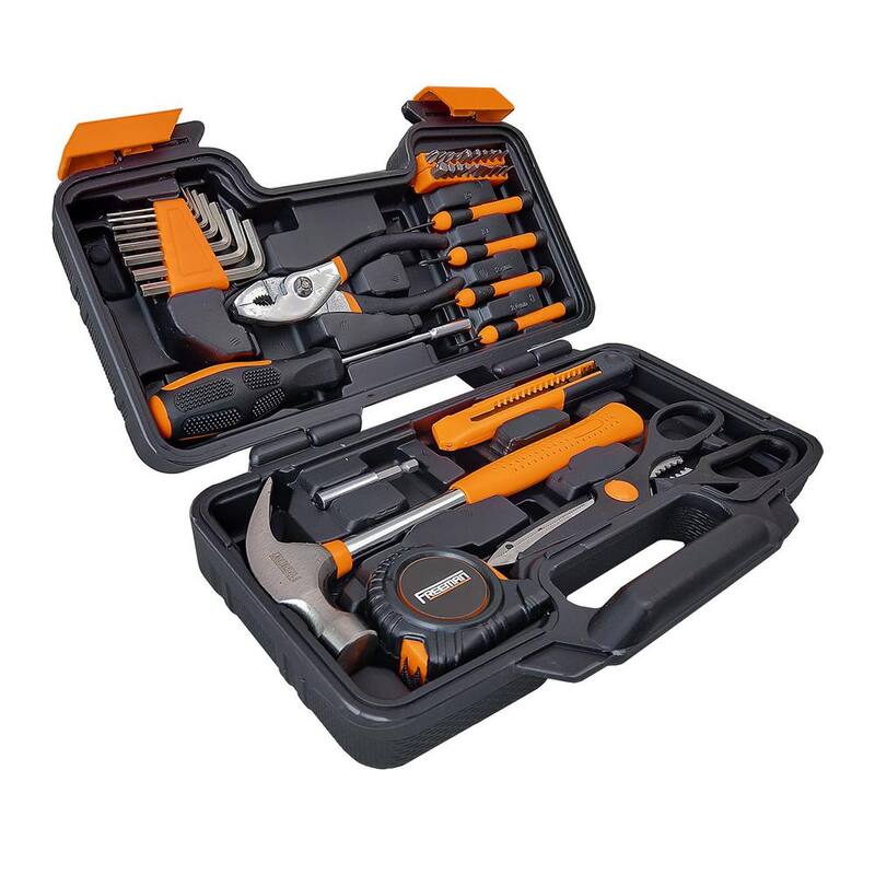 Kit de herramientas manuales Freeman con estuche de almacenamiento (39 piezas) - P39PCHTK