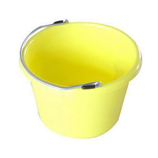 Balde de utilidad amarillo de 8 cuartos Fancy Feline MR8QP-UB-YELLOW - FA136446