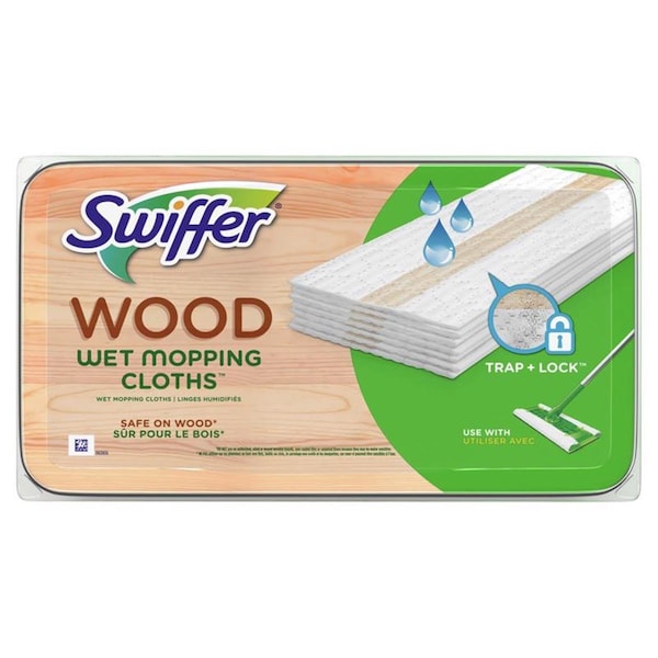 Trapo de mopa húmeda de microfibra Clean All Sweeper, blanco, 20 piezas - CL3311869.