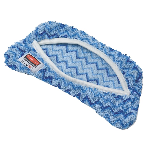 Trapeador húmedo Rubbermaid Commercial de 8 pulgadas de ancho x 8 pulgadas de profundidad, color azul, microfibra - FGQ89100BL00