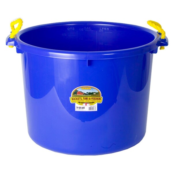 Cubeta de estiércol azul de 1.75 bushels de Miller Manufacturing P-SB70-BLUE - P-SB70-BLUE