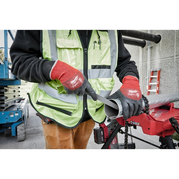Guantes sumergidos aislados para invierno Milwaukee Tool de nivel de corte 4 - Talla chica, nivel de corte A4, calibre 15, rojo/negro, S (7) - 48-73-7940