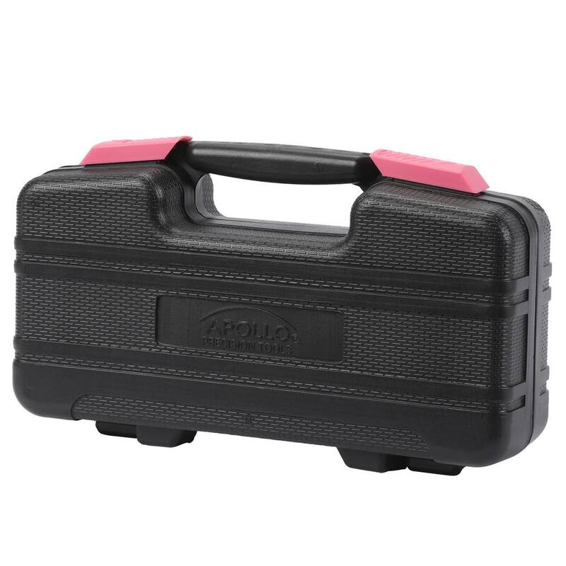 Juego de herramientas generales Apollo en color rosa (39 piezas) - DT9706P