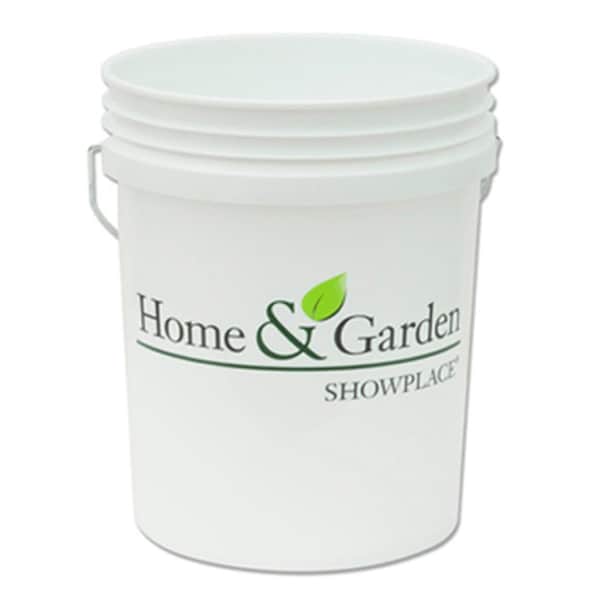 Cubeta de plástico blanco para hogar y jardín Leaktite 05GLHGS - 5 galones - LE573839