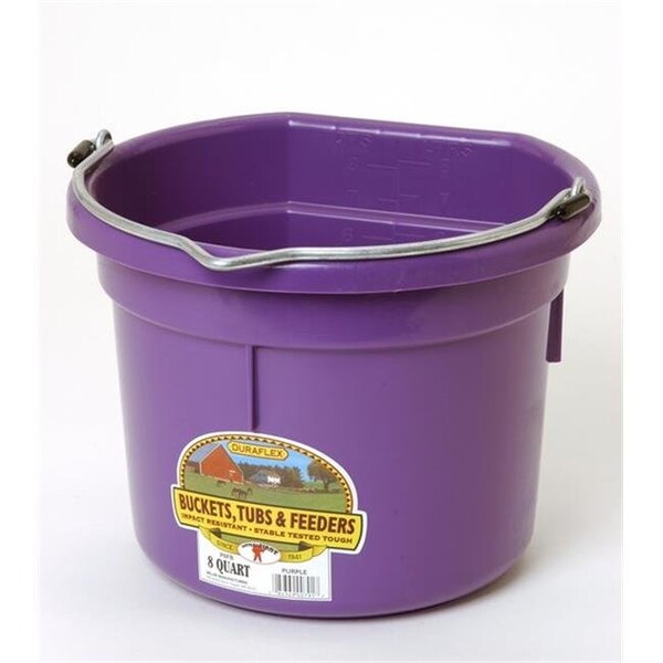 Balde plano de 8 cuartos de galón P8FB de Miller Manufacturing - Morado 405043696