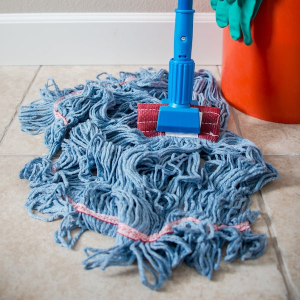 Trapo trapeador húmedo grande con extremo en bucle Carlisle Foodservice, paquete de 12, 369454B14 - 369454B14
