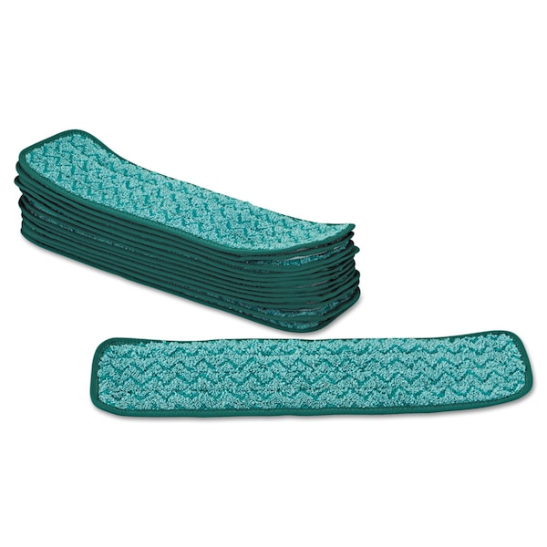 Trapo para polvo Rubbermaid Commercial de 18 1/2 pulgadas de ancho x 5 1/2 pulgadas de profundidad x 1/2 pulgada de altura, verde, de microfibra - FGQ41200GR00