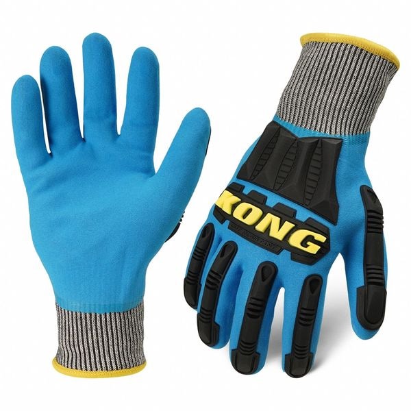 Guante de trabajo de tejido Ironclad Performance Wear, Nivel de corte A7, 13 ga - KKC5BWP-04-L