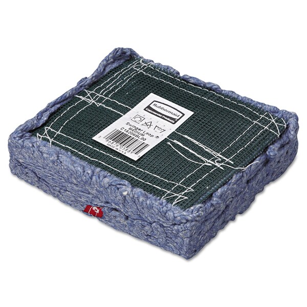 Fregona húmeda de bucle de 5 pulgadas Rubbermaid Commercial, azul, algodón/sintético, paquete de 6, FGC15206BL00 - FGC15206BL00