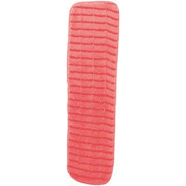 Almohadilla plana de microfibra para trapear Renown de 18 pulgadas en color rojo, juego de 3 - MPSR318