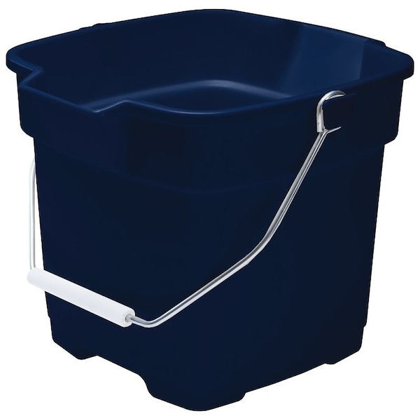 Cubeta de uso general Rubbermaid Roughneck, capacidad de 12 qt, polietileno, color azul real - FG296400ROYBL