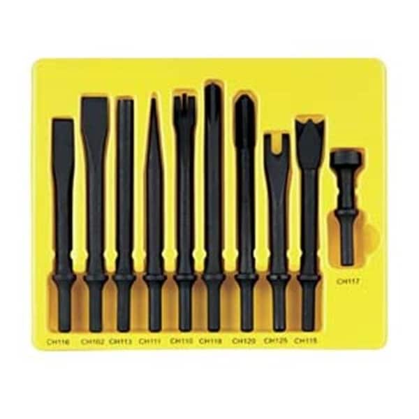 Grey Pneumatic Eagle GYCS110 10 Pieces .401 Shank General Service Chisel Set - GYCS110