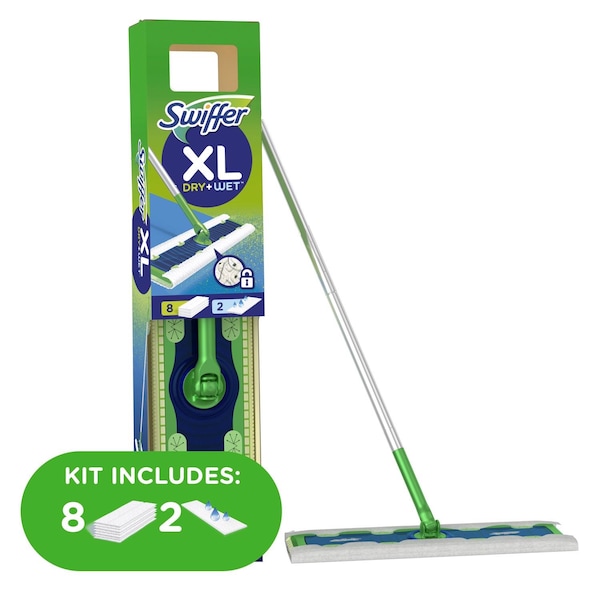 Kit de trapeador Swiffer Swiffer XL Sweeper 16.9 in. W Dry/Wet - 3700092816