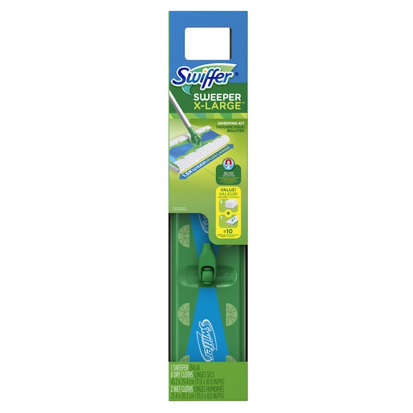Kit de trapeador Swiffer Swiffer XL Sweeper 16.9 in. W Dry/Wet - 3700092816