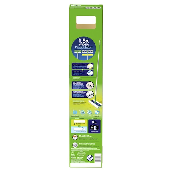 Kit de trapeador Swiffer Swiffer XL Sweeper 16.9 in. W Dry/Wet - 3700092816