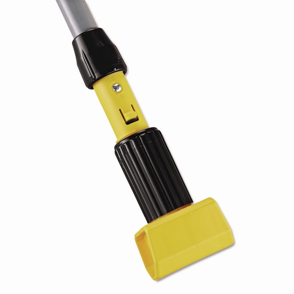 Mangos para trapeador y escoba Rubbermaid Commercial de 60 pulgadas, gris/amarillo, FGH226000000 - FGH226000000