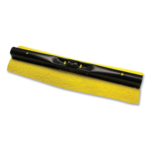 Recambio de cabeza de trapeador Rubbermaid Commercial para rodillo de acero, esponja, 12" de ancho, color amarillo - FG643600YEL