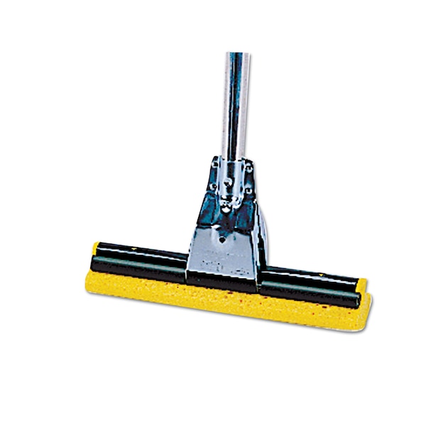 Recambio de cabeza de trapeador Rubbermaid Commercial para rodillo de acero, esponja, 12" de ancho, color amarillo - FG643600YEL