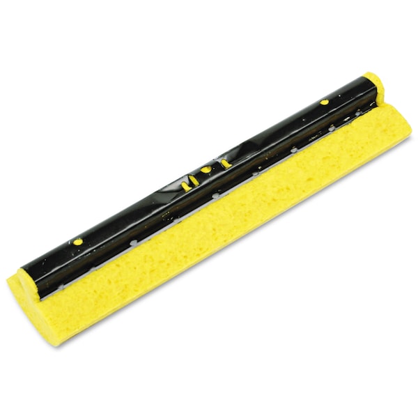 Recambio de cabeza de trapeador Rubbermaid Commercial para rodillo de acero, esponja, 12" de ancho, color amarillo - FG643600YEL
