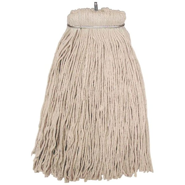 Trapo de Piso Húmedo Tough Guy 16 pulgadas, 16 oz de peso seco, Conexión de Tornillo, Corte en el Extremo, Beige, Algodón - 16W223