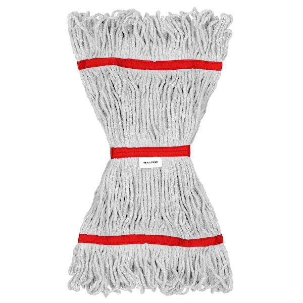 Cabeza y Cola de Banda de 1 pulgada de 16oz para Trapeador de Algodón Rojo de Alpine Industries - ALP301-01-1R