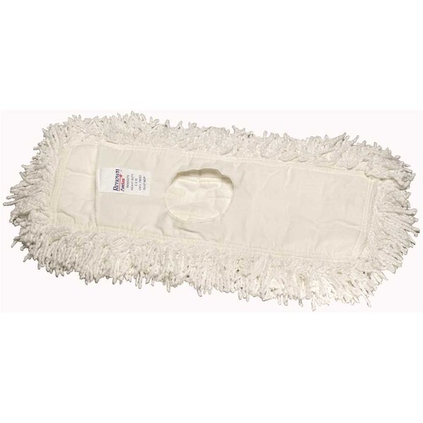 Trapo recolector de polvo de algodón de torsión premium blanco de 2 capas Renown 48 pulgadas x 5 pulgadas - REN02274-IB