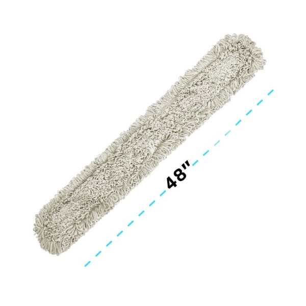 Juego de trapeador de polvo/seco para piso de algodón de 48 pulgadas de Alpine Industries, paquete de 2 - ALP434-48-2PK