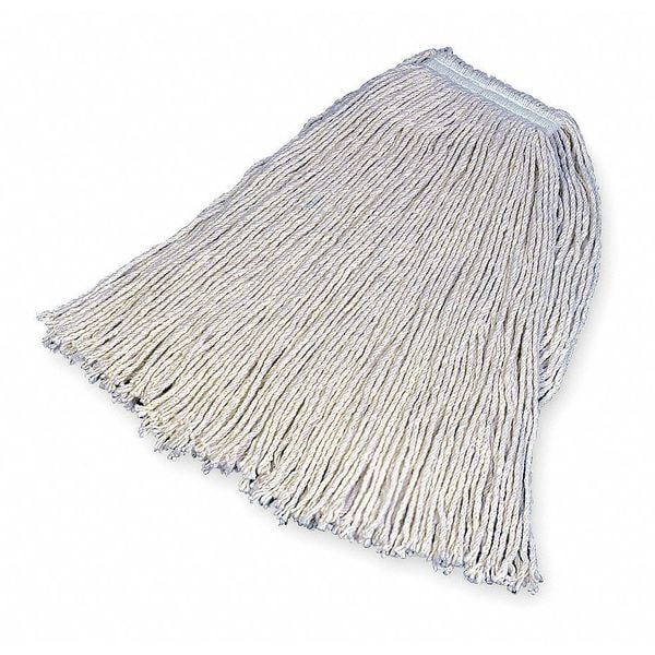 Mopa húmeda Tough Guy 1 pulgada, 28 oz de peso seco, conexión rápida, extremo bucle, color beige, algodón - 5W642