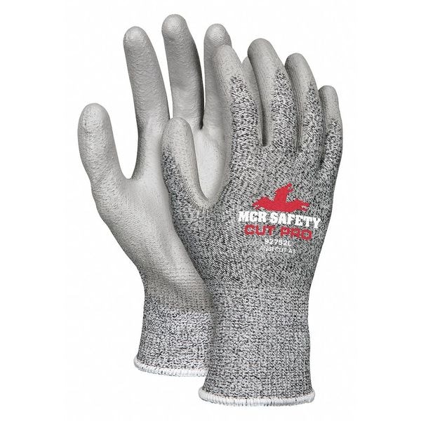 Guantes recubiertos Mcr Safety, Nivel de corte A3, Calibre 13, Gris, 2XL - 92752XXL