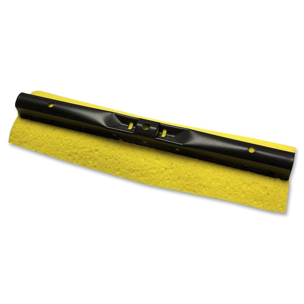 Recambio de cabeza de trapeador de esponja Roller Steel de Rubbermaid Commercial, amarillo, paquete de 12 - RCP6436YELCT