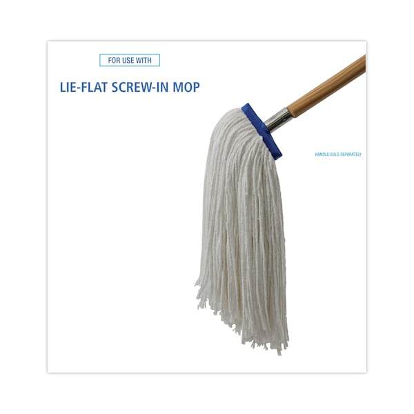 Trapo de Piso Cut-End Wet Mop, Blanco, Rayon, PK12, BWK716RCT - BWK716RCT