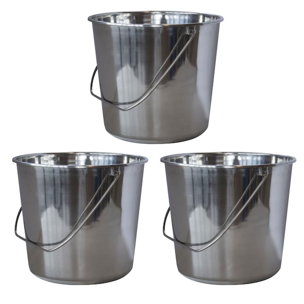 Set de Cubetas de Acero Inoxidable Razoredge, Mediano - 3 Piezas - RA188743