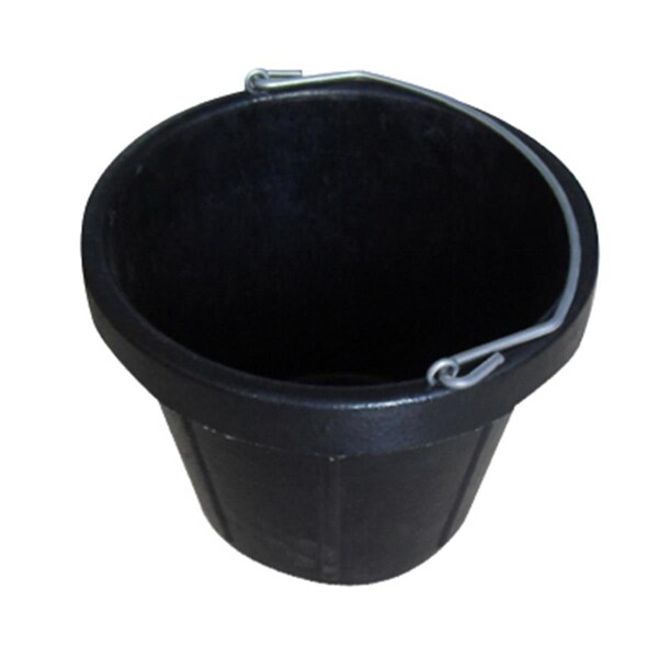 Balde de hule de 12 cuartos  Fancy Feline MR12QR-BUCK-BLK  - FA865853